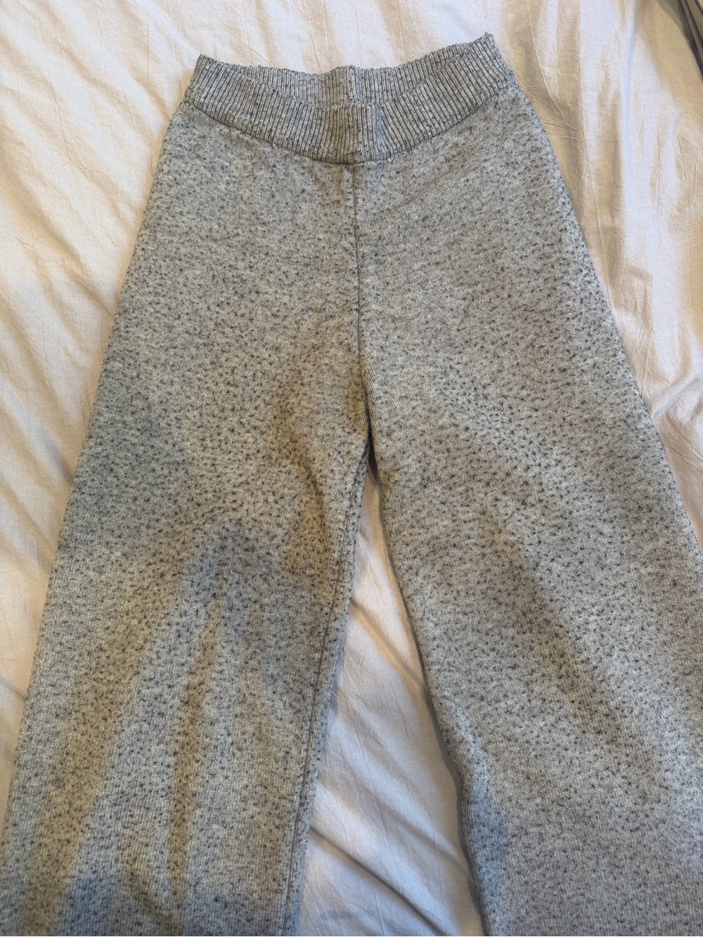 Tan Cropped Knit Lounge Pants - Soft Cozy Bottoms